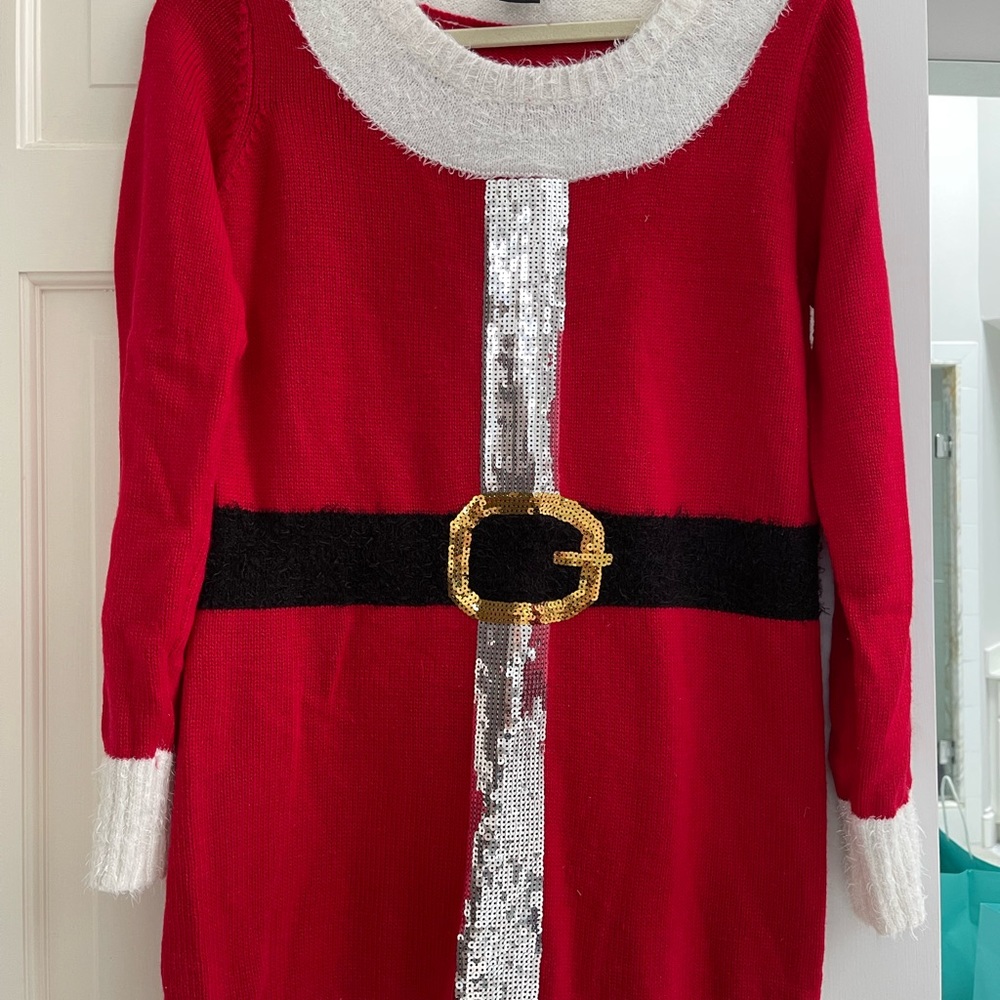 Mrs. Claus Christmas sweater dress